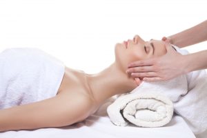 Young,Beautiful,Lady,Getting,Spa,Treatment,Isolated,On,White